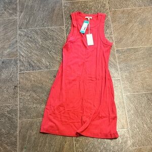Z Supply Vibrant Red Mini Dress